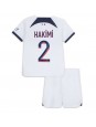 Otroški Nogometna dresi replika Paris Saint-Germain Achraf Hakimi #2 Gostujoči 2023-24 Kratek rokav (+ hlače)